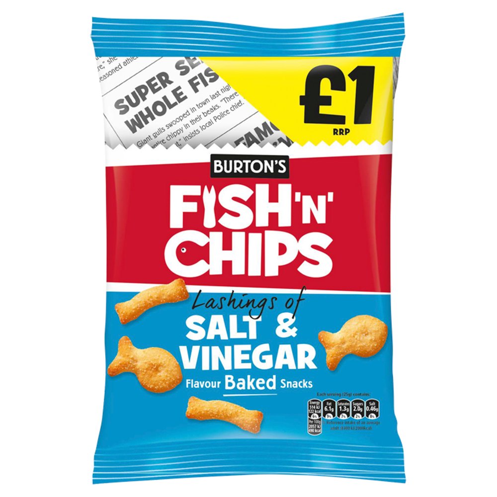 Burton's Fish N Chips 10 x 125g PMP £1