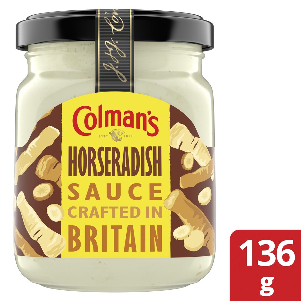 Colman's Sauce Jar Horseradish 8 x 136g