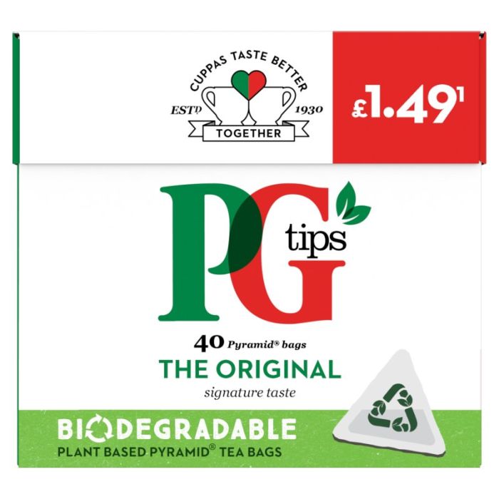 PG Tips Original 6 x 40s PMP £1.49