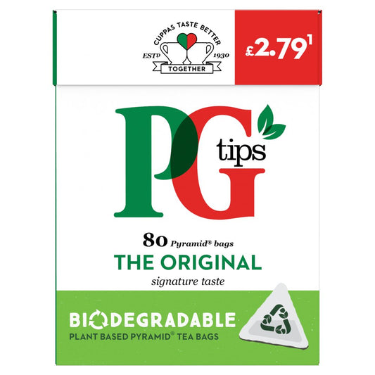 PG Tips Original 6 x 80s PMP £2.79