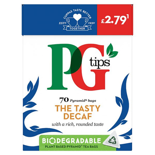 PG Tips Tasty Decaf 6 x 70s PMP £2.79