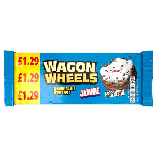 Wagon Wheel Jammie 6pk x 16 (228.6g) PMP £1.29